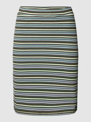 Minirok met streepmotief van Marc O'Polo Denim Groen - 28