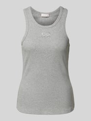 Tanktop mit Label-Stitching von Liu Jo White Grau - 46