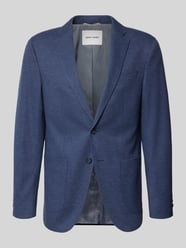Drobno fakturowana marynarka na 2 guziki o kroju slim fit model 'Michel' od Pierre Cardin - 45