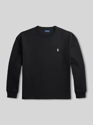 Bluzka z długim rękawem o kroju relaxed fit z czystej bawełny od Polo Ralph Lauren - 7