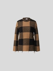 Pullover mit Karomuster von RED Valentino Braun - 45