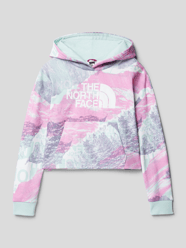 Cropped Hoodie mit Label-Print Modell 'DREW' von The North Face Rosa - 13