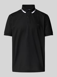 Poloshirt mit kurzer Knopfleiste und Logo-Print von Christian Berg Men - 20