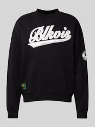 Sweatshirt mit gerippten Abschlüssen von BLKVIS Schwarz - 11