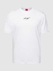 T-Shirt mit Rundhalsausschnitt Modell 'Dontevideo' von HUGO Weiß - 27