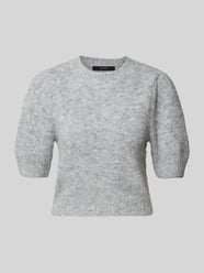 Regular fit gebreide pullover met pofmouwen, model 'NOVAH' van Vero Moda Grijs / zwart - 34