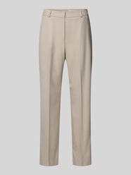 Stoffen broek met persplooien en achterzakken van comma - 35