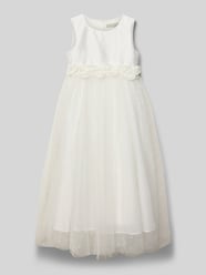 Sukienka midi z kwiatowym obszyciem od Une Hautre Couture - 12