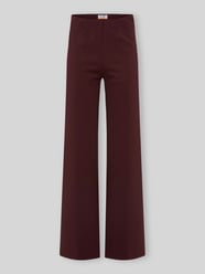 Wide leg wijdte broek van viscosemix model 'Lillyth' van Raphaela By Brax Bordeaux - 4