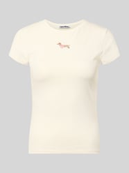 T-shirt met motief-stitching en ronde hals van REVIEW - 17