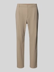 Slim Fit Hose mit Paspeltaschen am Gesäß von Cruna Beige - 4