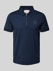 Poloshirt mit kurzem Reißverschluss Modell 'Brizio' von JOOP! Collection Blau - 4