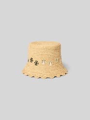 Strohhut mit Label-Details von Rabanne Beige - 47