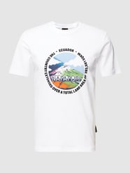 T-shirt z nadrukiem z logo model ‘S-SANGAY’ od Napapijri Biały - 14