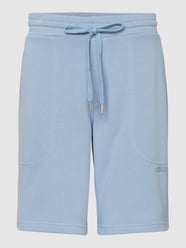 Sweatshorts mit Label-Print Modell 'Treak' von Drykorn Blau - 19