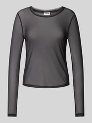 Longsleeve in semitransparentem Design Modell 'JUDITH' von Noisy May Schwarz - 3