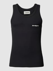 Tanktop met labelprint van Low Lights Studios Zwart - 22