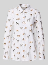 Relaxed fit blouse met lange mouwen van katoenmix, model 'SAFARI' van Barbour - 5