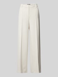 Wide Leg Anzughose mit fixierten Bügelfalten von Marc Cain Beige - 39