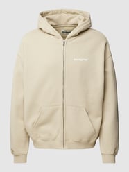Oversized Sweatjacke mit Label-Print von Low Lights Studios Grün - 28