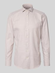 Slim fit zakelijk overhemd met kentkraag van Profuomo Beige - 38