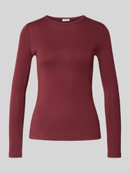 Slim Fit Langarmshirt aus reiner Baumwolle von s.Oliver RED LABEL Bordeaux - 44