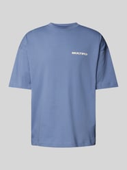 Oversized T-Shirt mit Label-Print von Multiply Apparel Blau - 18