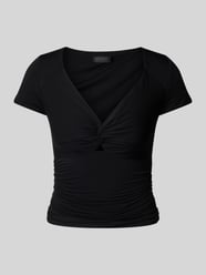 T-shirt z marszczeniami model ‘CHARLOTTE’ od GUESS - 18