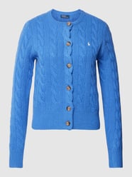 Cardigan mit Knopfleiste von Polo Ralph Lauren Blau - 42