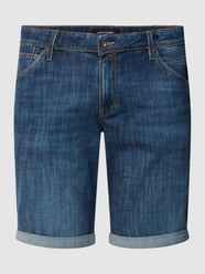 PLUS SIZE Jeansshorts mit fixierten Beinumschlägen Modell 'RICK' von Jack & Jones Plus Blau - 17