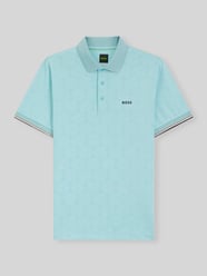 koszulka polo o kroju slim fit z wytłoczeniem emotikon piłki tenisowej model 'PL_TOC GAME1' od BOSS Green - 39