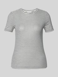 T-shirt z prążkowanym okrągłym dekoltem od Rich & Royal - 28