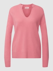 Gebreide pullover van wol met V-hals van Christian Berg Woman Roze - 21