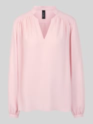 Langarmbluse mit Tunika-Ausschnitt von Marc Cain Pink - 6