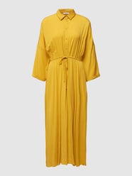 Maxi-jurk met vaste mouwomslagen van Jake*s Casual Geel - 46