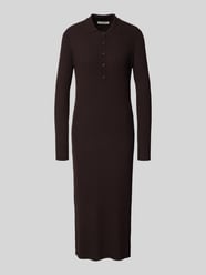 Strickkleid mit Polokragen und Knopfleiste von Christian Berg Woman - 41