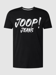 T-Shirt mit Label-Print Modell 'Adamo' von JOOP! Jeans Grau / Schwarz - 2