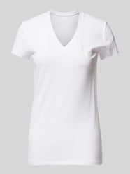 T-Shirt mit Label-Print von ARMANI EXCHANGE Beige - 29