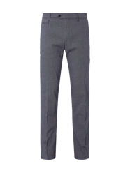 Regular Fit Chino mit Webmuster von Brax Blau - 26