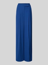 Wide Leg Stoffhose mit Bundfalten von Luisa Cerano Blau - 8