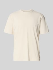 męski t-shirt o kroju regular fit z mieszanki bawełny i modalu od Tom Tailor Denim - 30