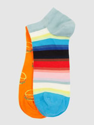 Sneakersocken mit Allover-Muster im 2er-Pack von Happy Socks Orange - 20