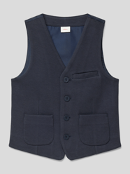 Weste mit Knopfleiste von s.Oliver RED LABEL Blau - 22