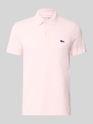 Koszulka polo o kroju regular fit z mieszanki bawełny od Lacoste Fuksjowy - 39