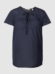 Bluse mit Lochstickerei von Esprit Blau / Türkis - 27