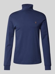 Longsleeve mit Rollkragen und Label-Stitching von Polo Ralph Lauren Blau - 27