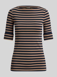 Slim fit t-shirt van katoenmix van Lauren Ralph Lauren - 30