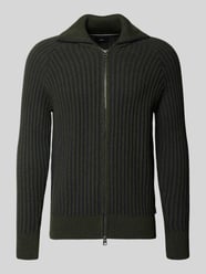 Slim Fit Strickjacke aus Baumwoll-Woll-Mix von Fynch-Hatton - 48