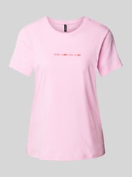 Regular Fit T-Shirt aus reiner Baumwolle Modell 'VANESSA' von Vero Moda Pink - 43