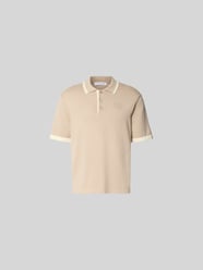 Regular Fit Poloshirt aus Baumwolle von MAISON KITSUNÉ Beige - 24